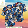 Kansas City Royals Hawaiian Sunset Blossoms Tropical - Adult & Kids T-Shirts, Sweatshirts & Hoodies apparel design preview 1