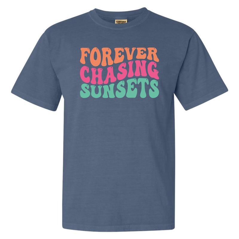 Sunset Chaser Comfort Colors 'NLB' - Adult & Kids T-Shirts, Sweatshirts & Hoodies apparel design preview 1