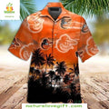 Baltimore Orioles Hawaiian Sunset Palms MLB Baseball - Adult & Kids T-Shirts, Sweatshirts & Hoodies apparel design preview 1