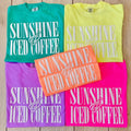 'Sunshine Iced Coffee' PUFF - Adult & Kids T-Shirts, Sweatshirts & Hoodies apparel design preview 1