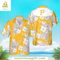 Pittsburgh Pirates Hawaiian Sunshine Hibiscus Palm - Adult & Kids T-Shirts, Sweatshirts & Hoodies apparel design preview 1
