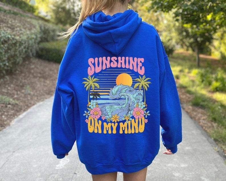 Sunshine My Mind Beach Tumblr Perfect Y2k - Adult & Kids T-Shirts, Sweatshirts & Hoodies apparel design preview 1
