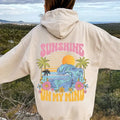 Sunshine My Mind Cotton Casual Sunset Beach - Adult & Kids T-Shirts, Sweatshirts & Hoodies apparel design preview 1