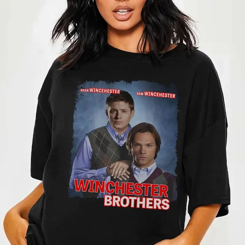 Supernatural Winchester Brothers - Adult & Kids T-Shirts, Sweatshirts & Hoodies apparel design preview 1