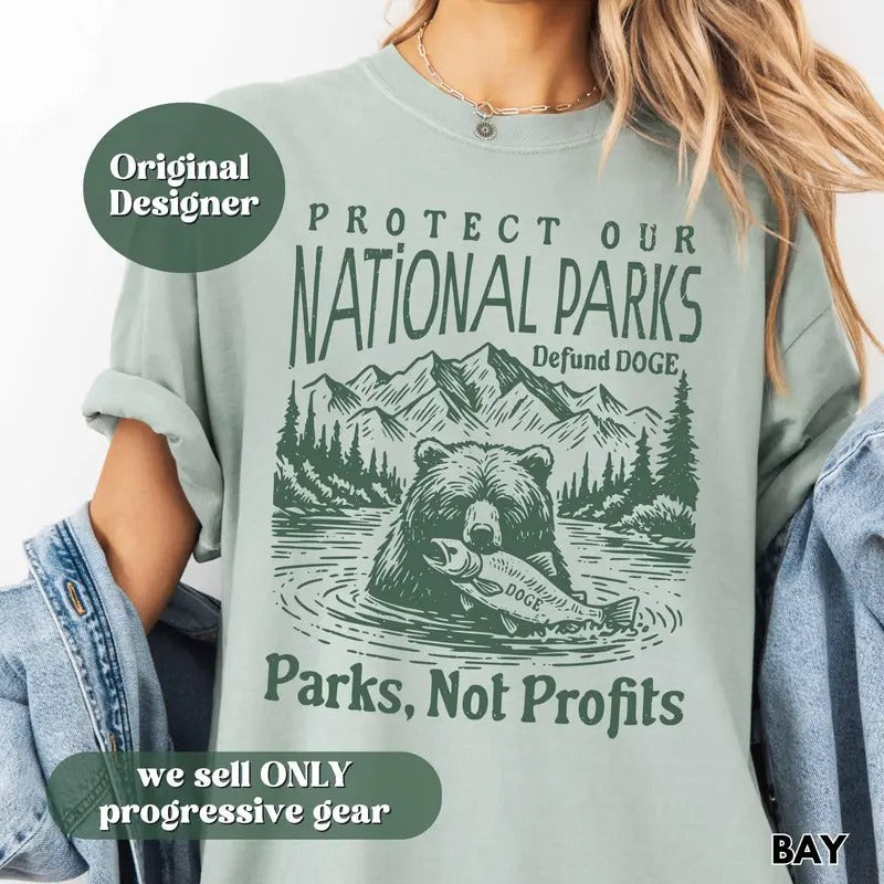 Support National Parks Subtle Trump Fuck Elon Musk - Adult & Kids T-Shirts, Sweatshirts & Hoodies apparel design preview 1