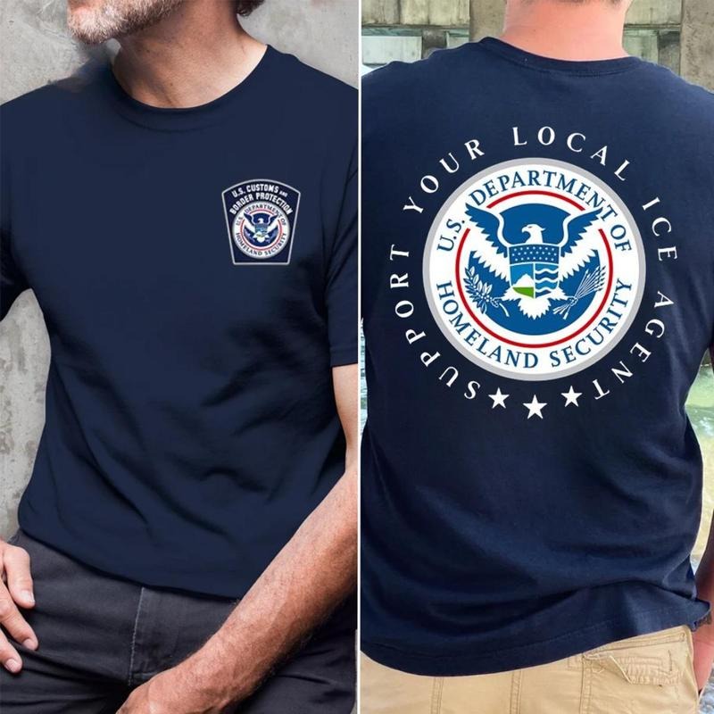 Support Your Local ICE Agent Pure Cotton Casual - Adult & Kids T-Shirts, Sweatshirts & Hoodies apparel design preview 1