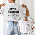 Support Your Local Book Club Born Read Romance Reader - Adult & Kids T-Shirts, Sweatshirts & Hoodies apparel design preview 1