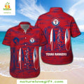 Texas Rangers Hawaiian Surfboards Waves Stylish - Adult & Kids T-Shirts, Sweatshirts & Hoodies apparel design preview 1