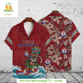 Texas Rangers MLB Hawaiian Surfer Tiki Baseball - Adult & Kids T-Shirts, Sweatshirts & Hoodies apparel design preview 1