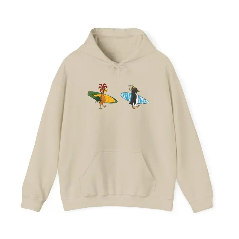 Surfing Chicken Joe Cody Maverick Beach Ocean Waves - Adult & Kids T-Shirts, Sweatshirts & Hoodies apparel design preview 1
