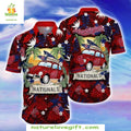Washington Nationals Hawaiian Surf's Up Retro Beach - Adult & Kids T-Shirts, Sweatshirts & Hoodies apparel design preview 1