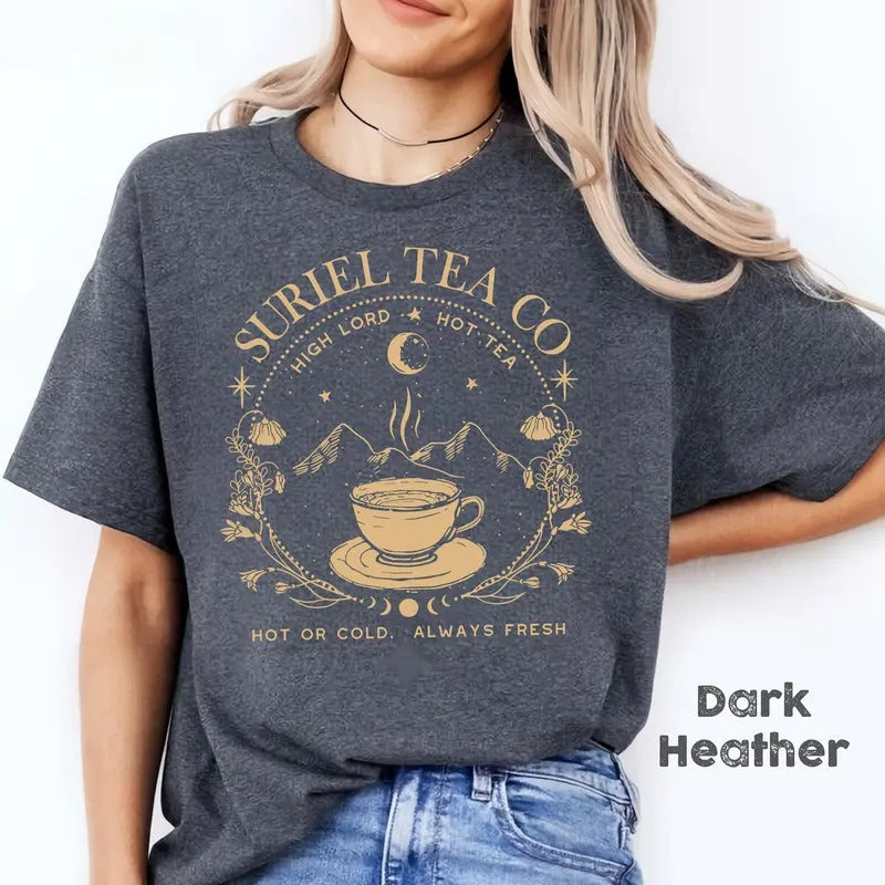 Suriel Tea Co Banned Books Bookish Booktok Smut - Adult & Kids T-Shirts, Sweatshirts & Hoodies apparel design preview 1