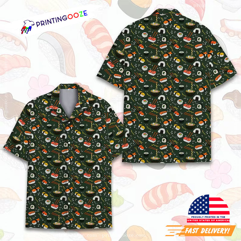 Sushi And Ramen Best Japanese Foods Hawaiian - Adult & Kids T-Shirts, Sweatshirts & Hoodies apparel design preview 1
