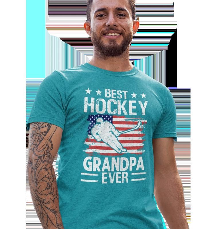 Ice Hockey Dad Personalized Grandpa Uncle Sports Fans - Adult & Kids T-Shirts, Sweatshirts & Hoodies apparel design preview 1