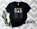 Black Father Nutritional Facts Dad Melanin Nutrition - Adult & Kids T-Shirts, Sweatshirts & Hoodies apparel design preview 1