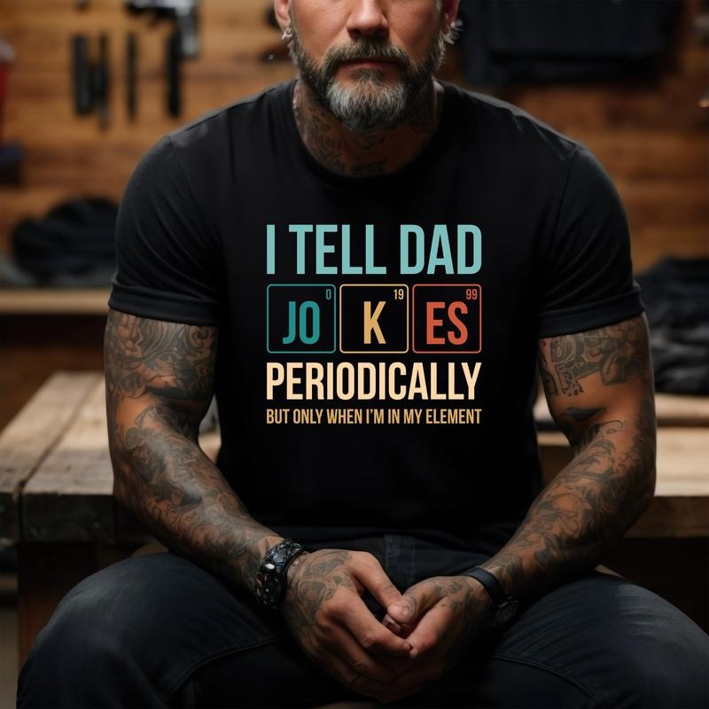 I Tell Dad Jokes Periodically Daddy Awesome Best - Adult & Kids T-Shirts, Sweatshirts & Hoodies apparel design preview 1
