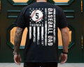 Baseball Dad Personalized Name Number Player Sports - Adult & Kids T-Shirts, Sweatshirts & Hoodies apparel design preview 1