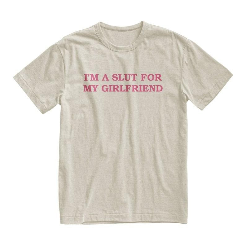 I'M Slut My Girlfriend Valentine'S Cotton Menswear - Adult & Kids T-Shirts, Sweatshirts & Hoodies apparel design preview 1