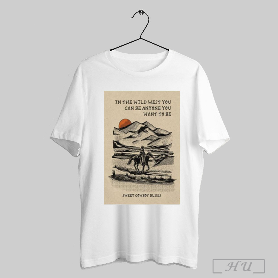 Sweet Cowboy Blues Wild West Print - Adult & Kids T-Shirts, Sweatshirts & Hoodies apparel design preview 1