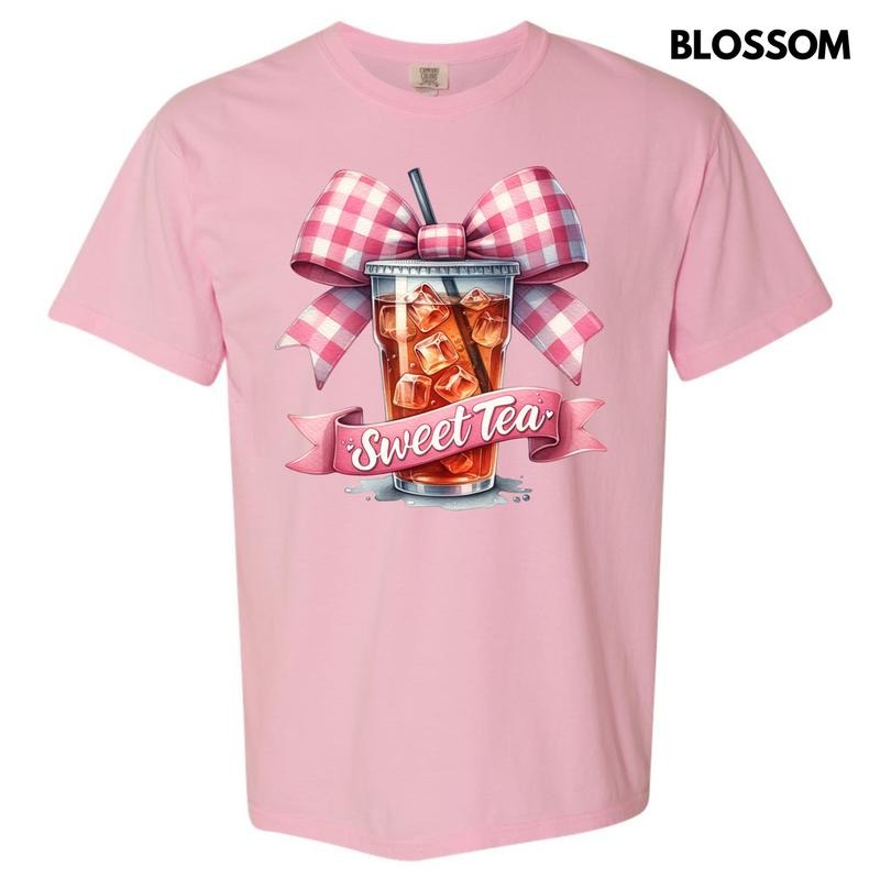 Sweet Tea Coquette Comfort Colors 'NLB' - Adult & Kids T-Shirts, Sweatshirts & Hoodies apparel design preview 1