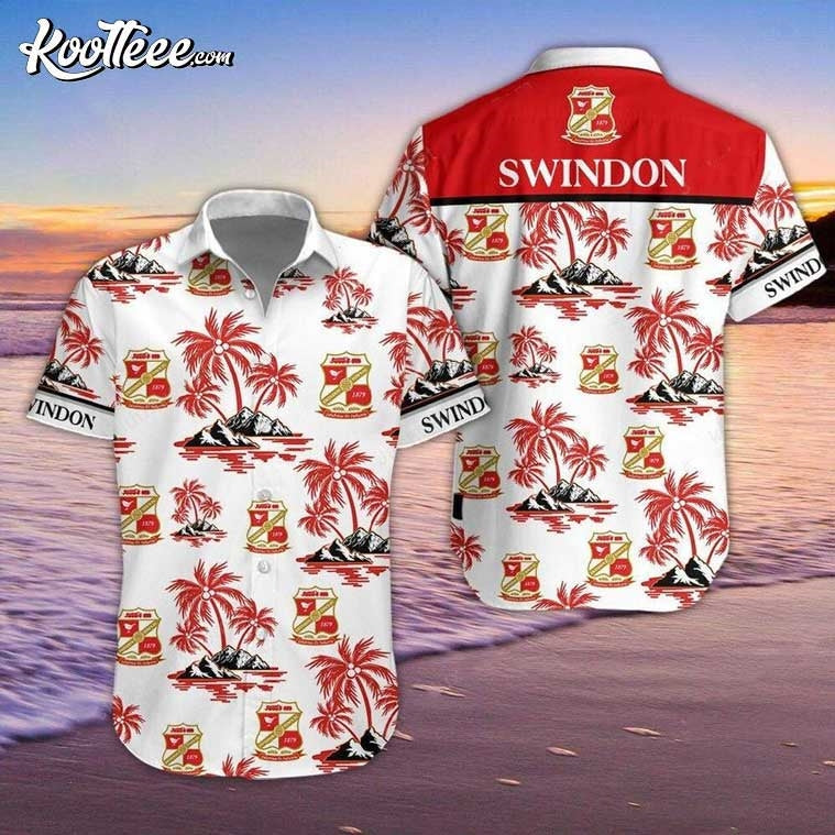 Swindon Town FC Hawaiian - Adult & Kids T-Shirts, Sweatshirts & Hoodies apparel design preview 1