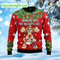 Swinging Into The Holidays Like Monkey Ugly Christmas Sweater - Holiday Gift product image
