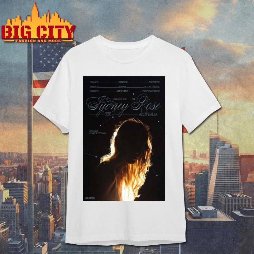 Sydney Rose Tour Australia 2026 Poster - Adult & Kids T-Shirts, Sweatshirts & Hoodies apparel design preview 1