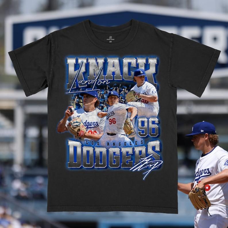 Rookie Landon Knack Vintage Oversize Print Baseball - Adult & Kids T-Shirts, Sweatshirts & Hoodies apparel design preview 1