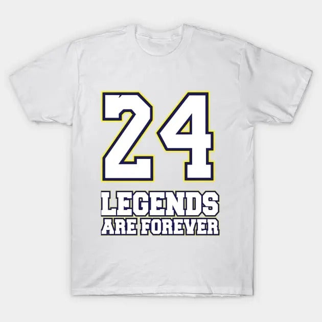 Kobe Bryant 24 Casual Cotton - Adult & Kids T-Shirts, Sweatshirts & Hoodies apparel design preview 1