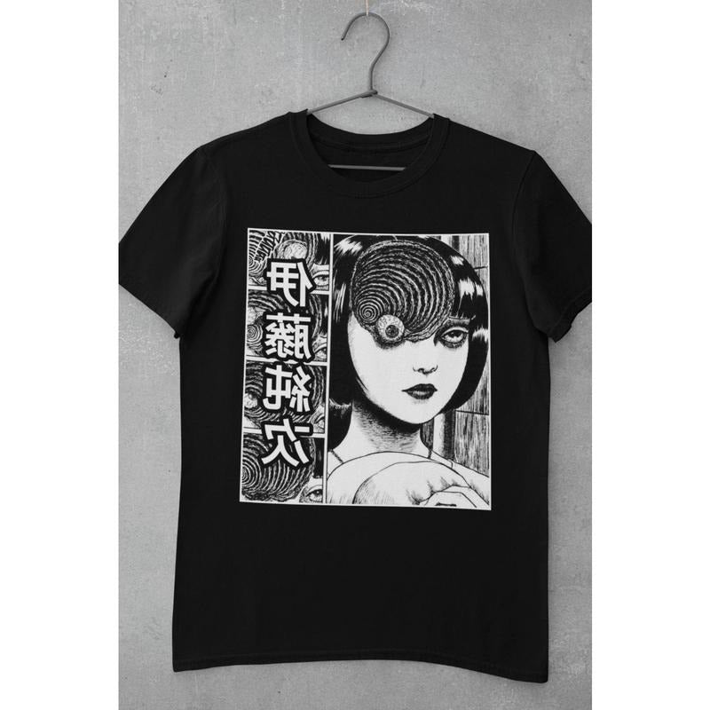 S 4XL Tomie Junji Ito Uzumaki Horror Anime Manga - Adult & Kids T-Shirts, Sweatshirts & Hoodies apparel design preview 1