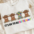 'S Ok Be Different Cow 100% Cotton - Adult & Kids T-Shirts, Sweatshirts & Hoodies apparel design preview 1
