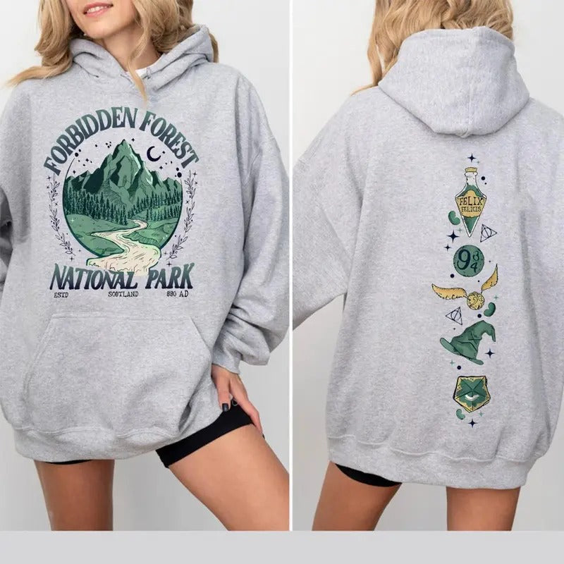 National Park Wizard 2 Sides 100% Cotton - Adult & Kids T-Shirts, Sweatshirts & Hoodies apparel design preview 1
