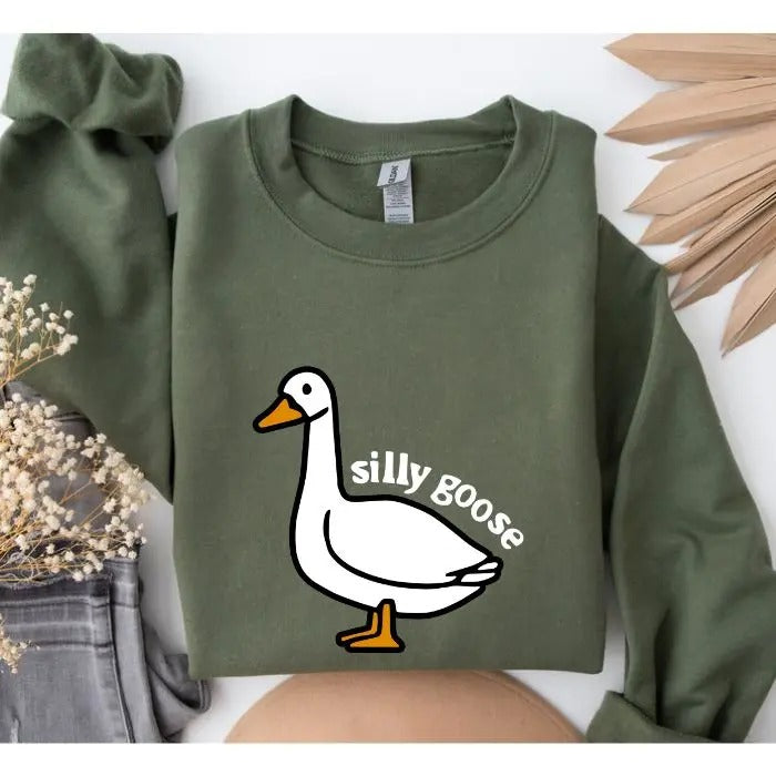Duck Silly Goose 100% Cotton - Adult & Kids T-Shirts, Sweatshirts & Hoodies apparel design preview 1