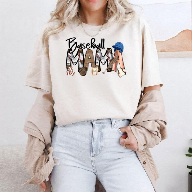 T Ball Mama Mom Baseball Sports - Adult & Kids T-Shirts, Sweatshirts & Hoodies apparel design preview 1