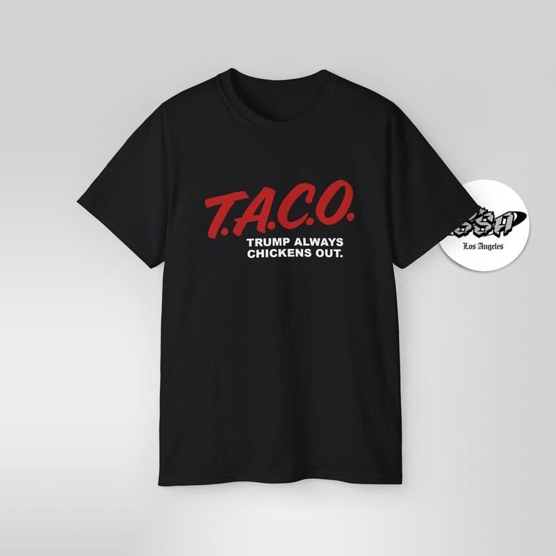 T..C.O. Parody Trump Always Chickens Out Retro DARE - Adult & Kids T-Shirts, Sweatshirts & Hoodies apparel design preview 1