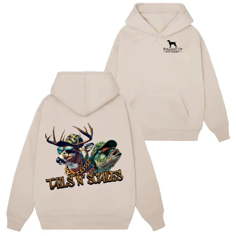 TAILS SCALES Hunting Crew Neck Regular Fit - Adult & Kids T-Shirts, Sweatshirts & Hoodies apparel design preview 1