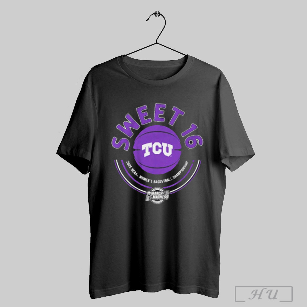 Tcu Womens Basketball 2025 Sweet Sixteen Ncaa - Adult & Kids T-Shirts, Sweatshirts & Hoodies apparel design preview 1