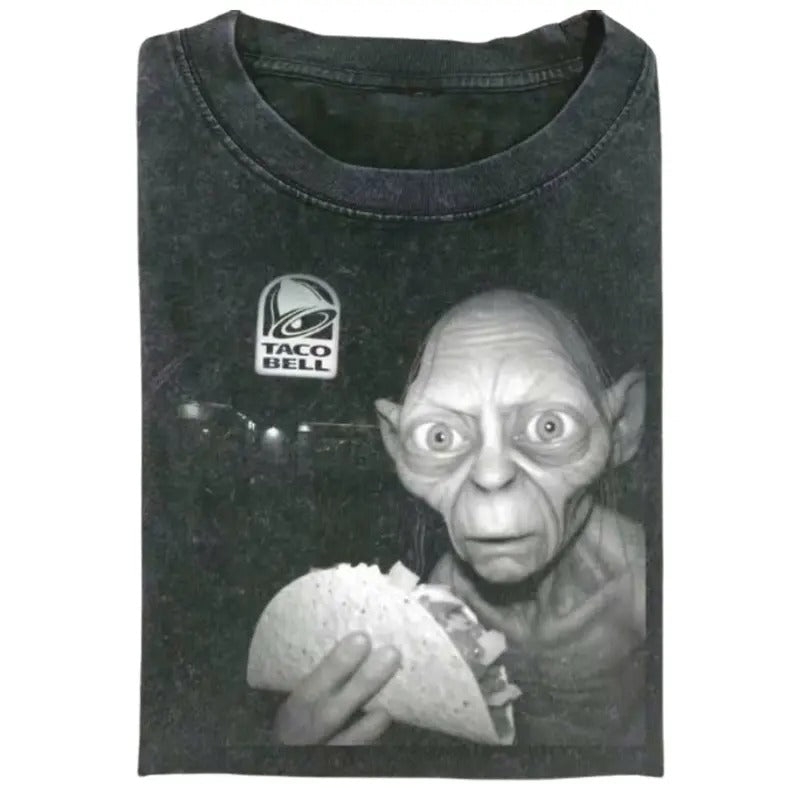 LORD RINGS GOLLUM Taco Bell Comfort Colors Movie - Adult & Kids T-Shirts, Sweatshirts & Hoodies apparel design preview 1