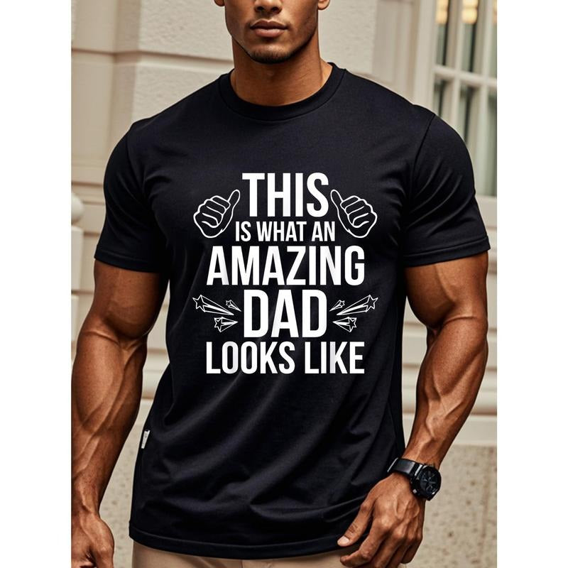 THIS IS WHAT AMAZING DAD LIKE Soft 100% Cotton Crew - Adult & Kids T-Shirts, Sweatshirts & Hoodies apparel design preview 1