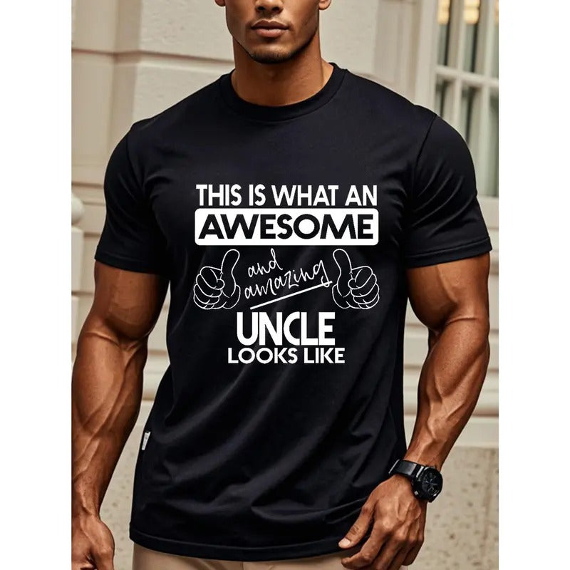 THIS IS WHAT AWESOME Amazing UNCLE LIKE Idea Crew - Adult & Kids T-Shirts, Sweatshirts & Hoodies apparel design preview 1