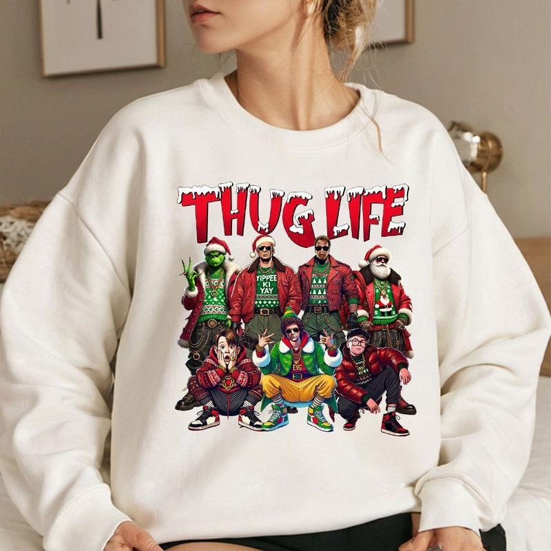 THUGLIFE Movies Xmas Comfort Cotton - Adult & Kids T-Shirts, Sweatshirts & Hoodies apparel design preview 1