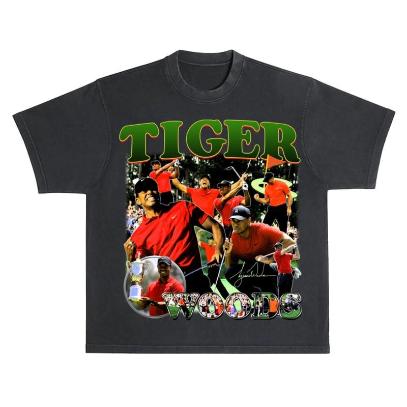 TIGER WOODS VINTAGE SPORT FAN - Adult & Kids T-Shirts, Sweatshirts & Hoodies apparel design preview 1