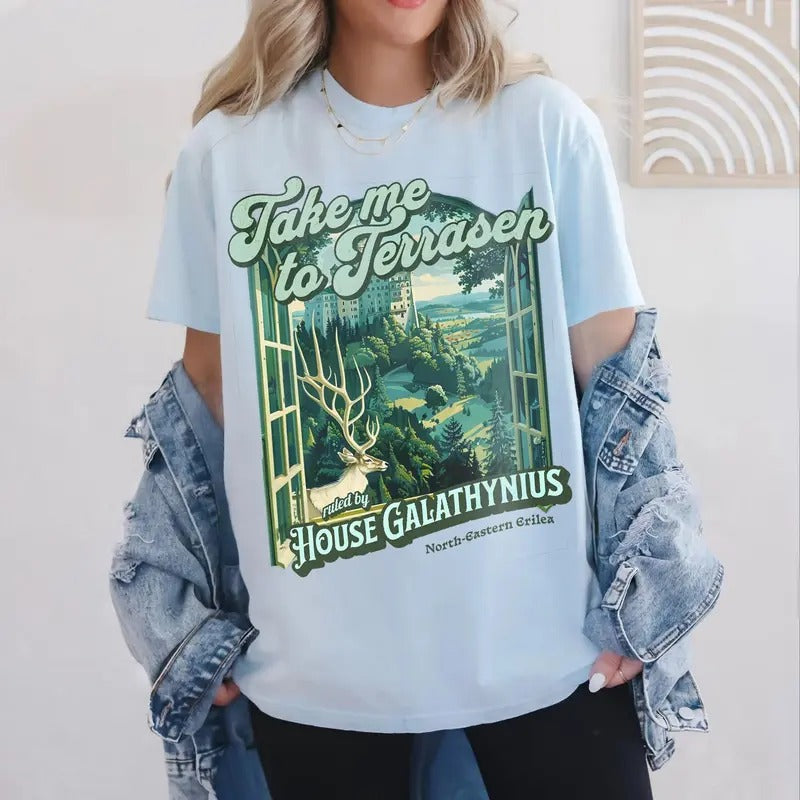 Take Me Terrasen Throne Glass - Adult & Kids T-Shirts, Sweatshirts & Hoodies apparel design preview 1