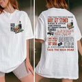Take High Road Both Sides Koe Western Country Music - Adult & Kids T-Shirts, Sweatshirts & Hoodies apparel design preview 1