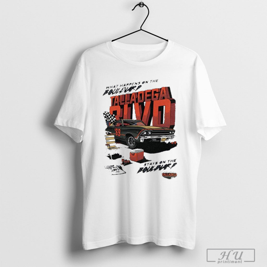 Talladega The Blvd What Happens On Boulevard - Adult & Kids T-Shirts, Sweatshirts & Hoodies apparel design preview 1