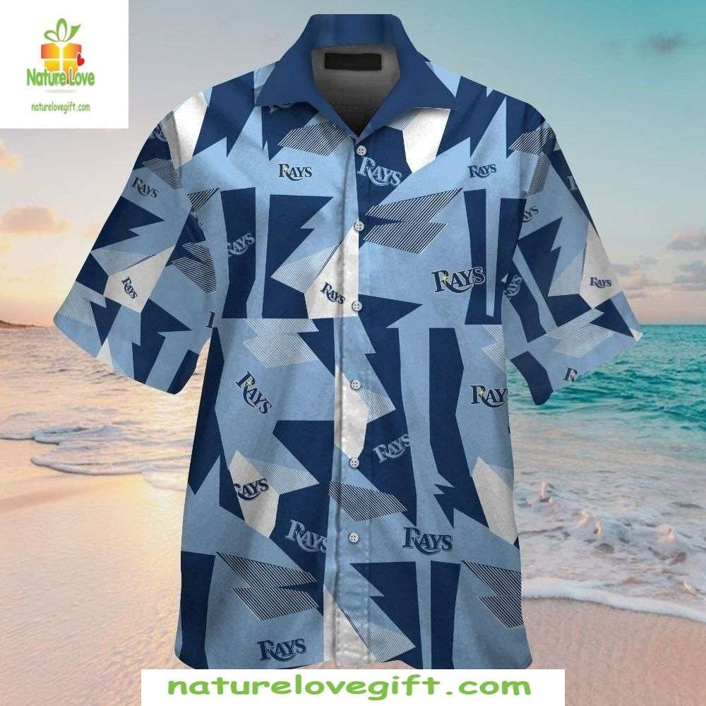 Tampa Bay Rays Hawaiian Geometric Freeze Aloha - Adult & Kids T-Shirts, Sweatshirts & Hoodies apparel design preview 1