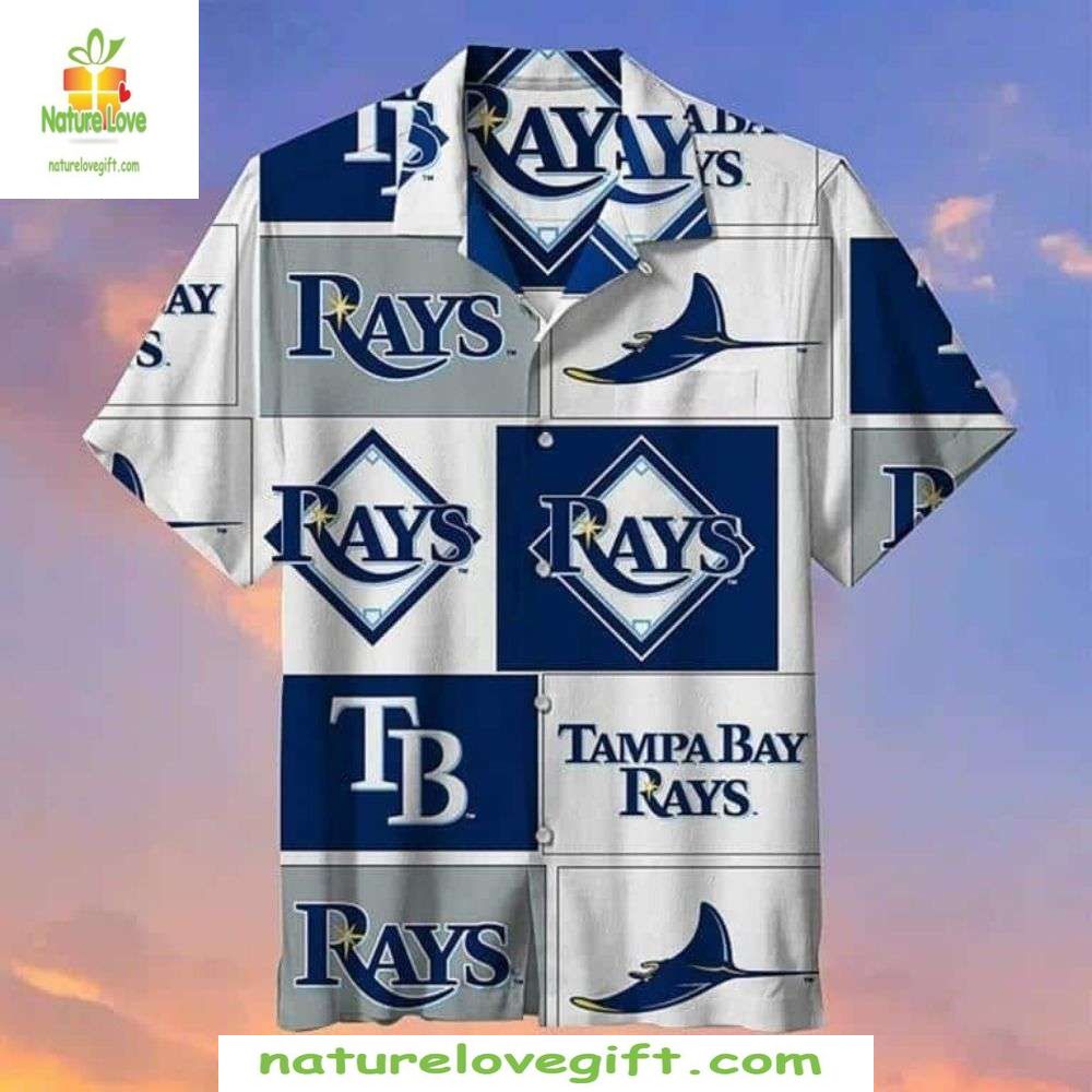 Tampa Bay Rays Hawaiian MLB Nautical Flag Aloha - Adult & Kids T-Shirts, Sweatshirts & Hoodies apparel design preview 1