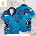 Tampa Bay Rays Hawaiian Paisley USA Flag MLB Baseball - Adult & Kids T-Shirts, Sweatshirts & Hoodies apparel design preview 1