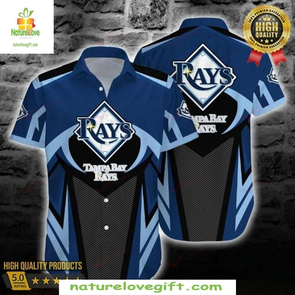 MLB Tampa Bay Rays Hawaiian Stylish Baseball Aloha - Adult & Kids T-Shirts, Sweatshirts & Hoodies apparel design preview 1