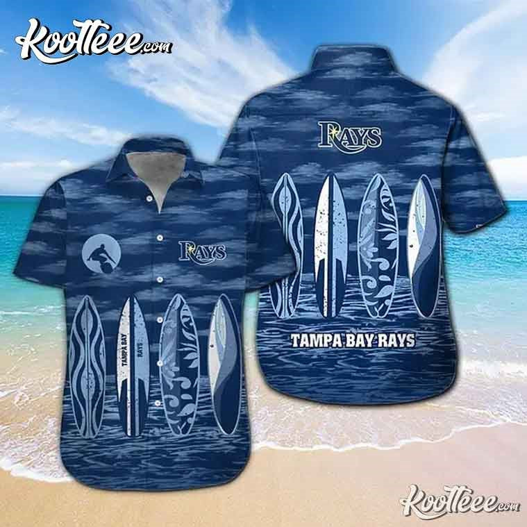 Tampa Bay Rays Surfing Beach Hawaiian - Adult & Kids T-Shirts, Sweatshirts & Hoodies apparel design preview 1